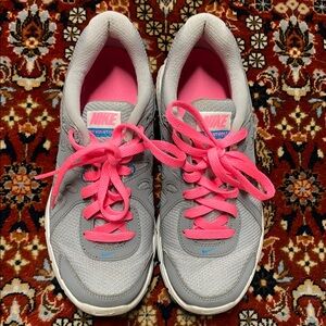 Nike Women's Gray and Pink Sneakers